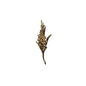 Vintage Marcel Boucher Gladiolus Gold-tone & Faux Pearl‎ Brooch 8373 Pin